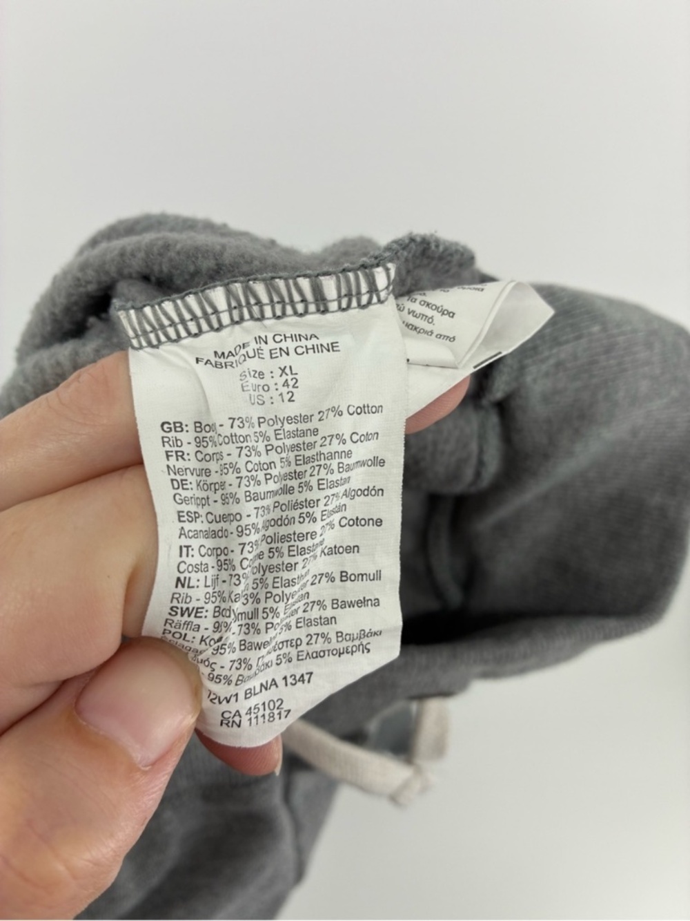 Bench Classic Gray Drawstring Sweatpants - Picture 6 of 11